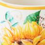 Керамічні кружки для чаю з малюнком літніх кольорів, набір 4 шт. "Букет соняшників" Certified International  - фото