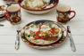 Набір з 4-х тарілок для салату з святковими малюнками "Різдво з Сантою" Certified International  - фото