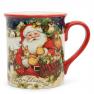 Набір з 4-х новорічних чайних чашок з міцної кераміки "Різдво з Сантою" Certified International  - фото