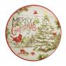 Об'ємний салатник з кераміки з новорічною композицією "Прекрасне Різдво" Certified International  - фото