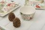 Набір посудин для солі та перцю у вигляді шишок з кераміки ручного розпису "Прекрасне Різдво" Certified International  - фото