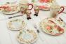 Набір із 4-х тарілок для салату із зображеннями Санти "Різдвяна казка" Certified International  - фото