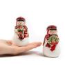 Набір керамічних ємностей для солі та перцю – фігурки сніговиків "Різдвяна хижка" Certified International  - фото