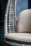 Підвісне крісло з плетеного техноротангу для тераси Heri Skyline Design  - фото