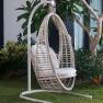 Підвісне крісло з плетеного техноротангу для тераси Heri Skyline Design  - фото