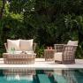 Елегантні меблі для тераси та саду з ручним плетінням з техноротангу Villa  - фото