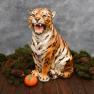 Висока декоративна статуетка тигра з кераміки Ceramiche Boxer  - фото