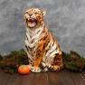 Висока декоративна статуетка тигра з кераміки Ceramiche Boxer  - фото