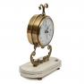 Металевий годинник на білій дерев'яній основі "Морські ковзани" Capanni  - фото