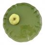 Підставна зелена тарілка з хвилястими бортами «Яскраве літо» Villa Grazia  - фото