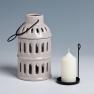 Керамічний свічник-ліхтар сіро-коричневого кольору Palais Royal  - фото