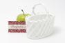 Біла керамічна цукорниця у вигляді кошика Trame in bianco Palais Royal  - фото