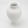 Біла ваза із кераміки з об'ємним декором Trame in bianco Palais Royal  - фото
