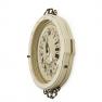 Настінний білий годинник з металевим декором в антикварному стилі Capanni  - фото