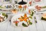 Набір керамічних обідніх тарілок з флористичним малюнком 4 шт. "Квіткова рапсодія" Certified International  - фото