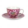 Чайний набір з 2 чашок з блюдцями з квітами Fleurs Palais Royal  - фото