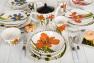 Набір з 4-х супових тарілок із великими зображеннями кольорів "Квіткова рапсодія" Certified International  - фото