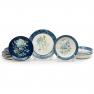 Столовий сервіз із тарілками для супу на 4 персони з малюнками гортензій "Сині квіти Богемії" Certified International  - фото