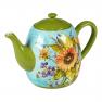 Керамічний заварник для чаю з яскравим малюнком на літню тематику "Сонячний сад" Certified International  - фото
