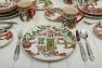 Святковий столовий сервіз з суповими тарілками на 4 персони "Різдвяний будиночок" Certified International  - фото