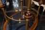 Дерев'яний столик сервіровок на коліщатках зі скляними поверхнями Capanni  - фото