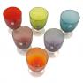 Набір із 6-ти бокалів різного кольору для води Tahiti Comtesse Milano  - фото