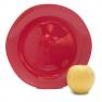 Набір обідніх тарілок із червоної кераміки Ritmo 6 шт. Comtesse Milano  - фото