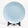 Керамічна обідня тарілка блакитного кольору Ritmo Comtesse Milano  - фото