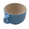 Велика чашка 400 мл коричнево-блакитного кольору Jumbo Comtesse Milano  - фото