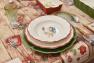 Супова тарілка з високоміцної кераміки у стилі кантрі "Півнята" Villa Grazia  - фото