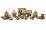Набір з 4-х бежевих керамічних піал із рельєфним декором "Тосканський натюрморт" Certified International  - фото