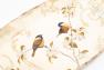 Керамічна прямокутна таріль із зображенням птахів "Шопен" Bizzirri  - фото