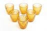 Набір склянок бурштинового кольору для різних напоїв Toscana Maison, 6 шт.  - фото