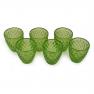 Набір рельєфних склянок зеленого кольору Toscana Maison, 6 шт.  - фото