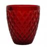 Набір із 6-ти склянок червоного кольору для води та соку Toscana Maison  - фото