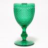 Комплект зелених склянок для вина зі скла з рельєфним візерунком Vista Alegre, 4 шт  - фото