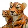 Декоративна керамічна статуетка у вигляді сім'ї тигрів Ceramiche Boxer  - фото