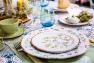 Обідня тарілка з кераміки ручної роботи з художнім розписом Melograno Bizzirri  - фото