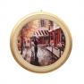 Набір з 2-х круглих картин із зображенням вулиць Парижа Decor Toscana  - фото