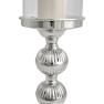 Срібний свічник для декору з двома сферами H. B. Kollektion  - фото