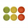 Порцеляновий сервіз на 6 персон із тарілок трьох видів з яскравим дизайном Samba Brandani  - фото
