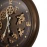 Годинник шоколадного кольору з відкритим механізмом Skeleton Clocks  - фото