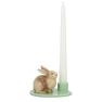 Набір з 2-х керамічних свічників із кроликами H. B. Kollektion  - фото
