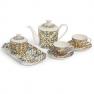 Набір чайних чашок та блюдець з порцеляни з яскравим орнаментом Medicea, 2 шт.  - фото