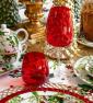 Набір із 6-ти склянок-тумблерів червоного кольору для міцних напоїв Passion Maison  - фото