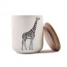 Ємність для зберігання із кераміки із зображенням жирафу Masai Maison  - фото