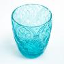 Набір із 6-ти склянок з орнаментом бірюзового кольору Corinto Maison  - фото