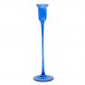 Набір із 2-х скляних свічників синього кольору Amelie Maison  - фото