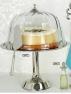 Металева тортівниця з лопаткою та скляною кришкою Maxim HOFF Interieur  - фото