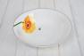 Невеликий порцеляновий салатник з квіткою календули Ikebana Maison  - фото